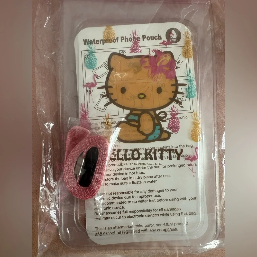 Hello Kitty Sanrio Waterproof Phone Pouch New 2017 Pink Summer